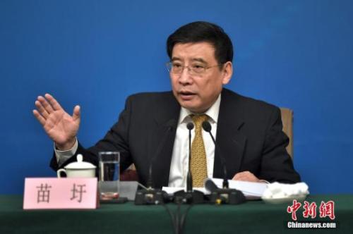 資料圖：苗圩。<a target='_blank' href='http://www.chinanews.com/'>中新社</a>記者金碩攝