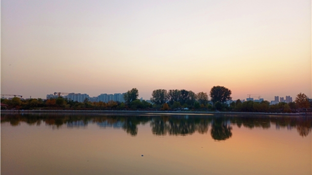 蘆花白，秋水寒