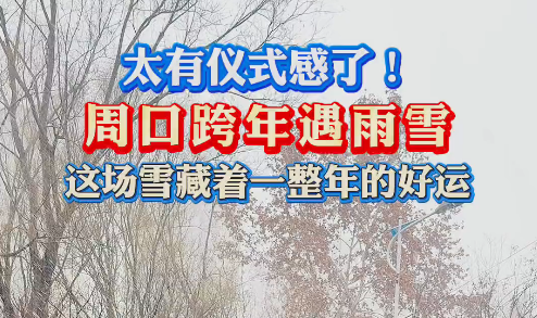 太有儀式感了！周口跨年遇雨雪 這場雪藏著一整年的好運