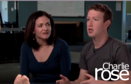 Facebook CEO馬克·扎克伯格(Mark Zuckerberg)與COO雪莉·桑德伯格(Sheryl Sandberg)參加電視脫口秀節(jié)目現場